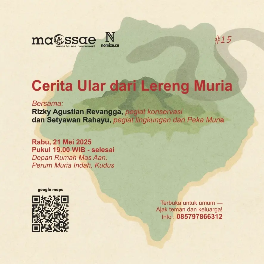 Poster MAOSSAE #15: Cerita Ular dari Lereng Muria