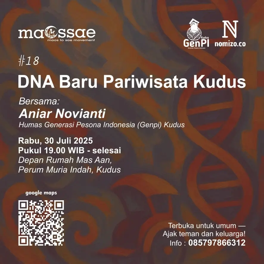 Poster MAOSSAE #18: DNA Baru Pariwisata Kudus