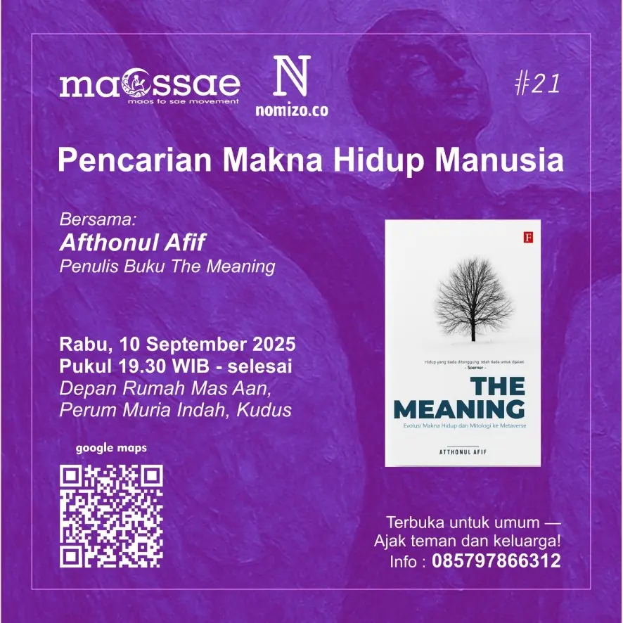 Poster MAOSSAE #21: Pencarian Makna Hidup Manusia