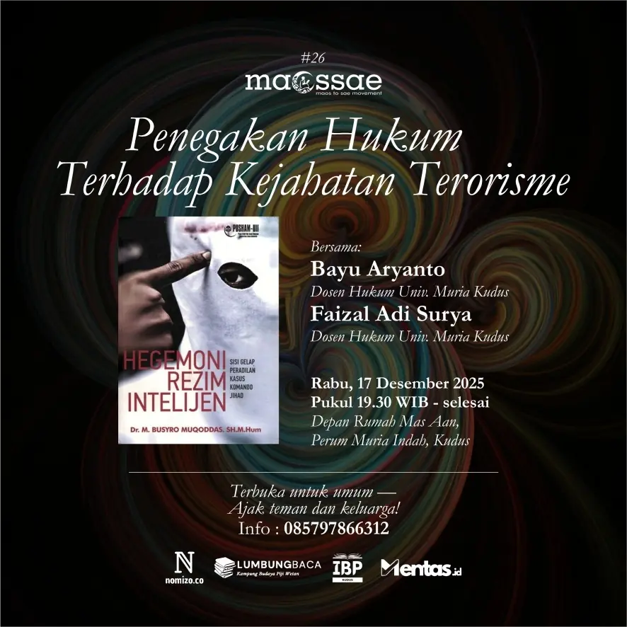 Poster MAOSSAE #26: Penegakan Hukum terhadap Kejahatan Terorisme