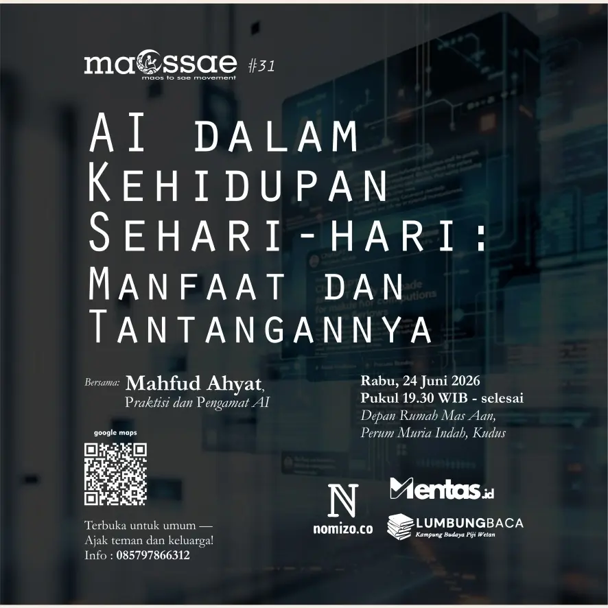 Poster MAOSSAE #31: AI dalam Kehidupan Sehari-hari: Manfaat dan Tantangannya