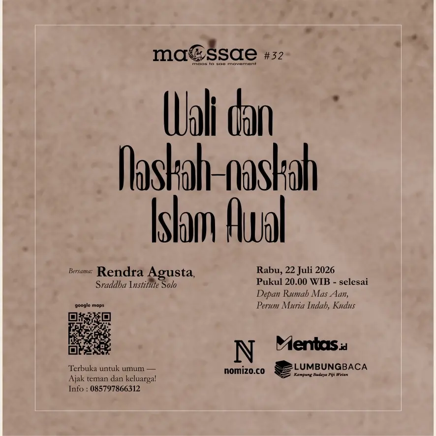 Poster MAOSSAE #32: Wali dan Naskah-Naskah Islam Awal