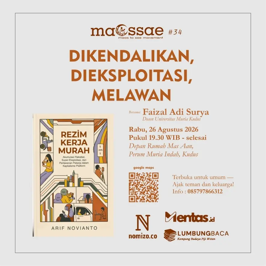 Poster MAOSSAE #34: Rezim Kerja Murah